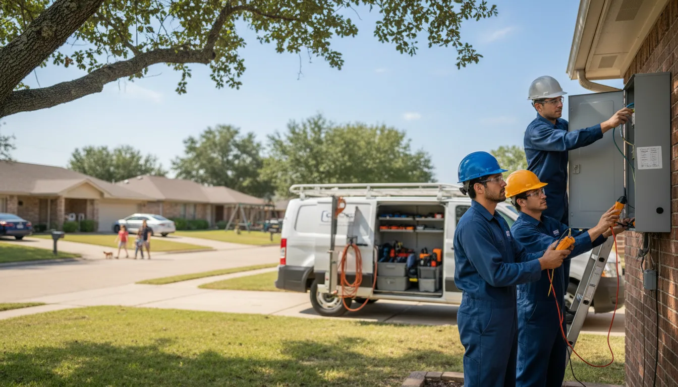 Certified electrician providing emergency electrical services in Palm, PA